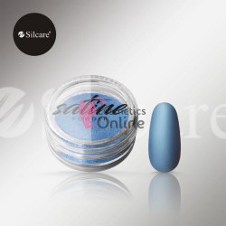 Pudra satinata pentru unghii albastra Silcare 0.5 g